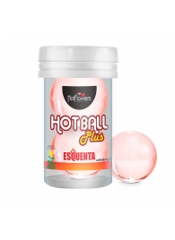 Лубрикант на масляной основе Hot Ball Plus с разогревающим эффектом (2 шарика по 3 гр.) - HotFlowers - купить с доставкой в Оренбурге