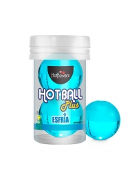 Лубрикант на масляной основе Hot Ball Plus с охлаждающим эффектом (2 шарика по 3 гр.) - HotFlowers - купить с доставкой в Оренбурге