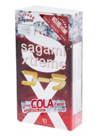 Ароматизированные презервативы Sagami Xtreme COLA - 10 шт. - Sagami - купить с доставкой в Оренбурге