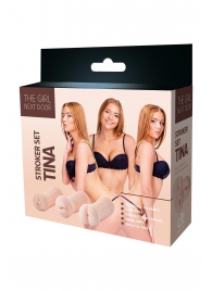 Набор из 3 мастурбаторов The Girl Next Door Tina - Dream Toys - в Оренбурге купить с доставкой