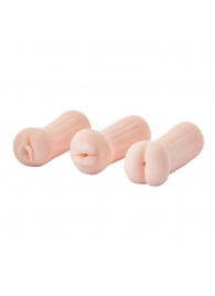 Набор из 3 мастурбаторов The Girl Next Door Tina - Dream Toys - в Оренбурге купить с доставкой