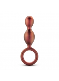 Коричневый анальный стимулятор Duo Loop Copper Anal Plug - 13,3 см. - Blush Novelties