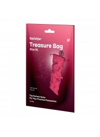 Розовый мешочек для хранения игрушек Treasure Bag XL - Satisfyer - купить с доставкой в Оренбурге