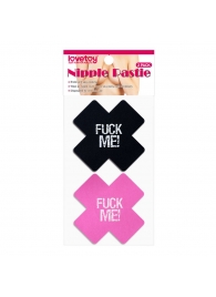 Набор из 2 пар пэстисов Cross Pattern Nipple Pasties - Lovetoy - купить с доставкой в Оренбурге