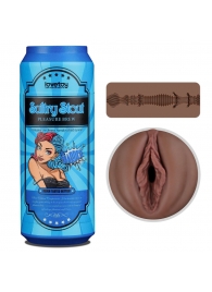 Коричневый мастурбатор-вагина Pleasure Brew Masturbator-Sultry Stout в банке - Lovetoy - в Оренбурге купить с доставкой