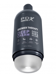 Мастурбатор в бутылке Shower Therapy Deep Cream - Pipedream - в Оренбурге купить с доставкой