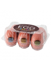 Набор из 6 мастурбаторов-яиц Tenga Egg Variety Pack V - Tenga - в Оренбурге купить с доставкой