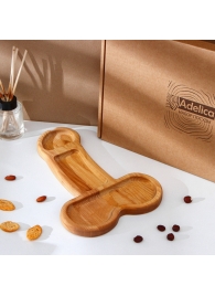 Деревянное блюдо для подачи в форме члена (32,5 х 20 х 1,7 см) - Сима-Ленд - купить с доставкой в Оренбурге