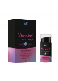 Жидкий вибратор Vibration Cotton Candy с ароматом сахарной ваты - 15 мл. - INTT - купить с доставкой в Оренбурге