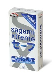 Презервативы Sagami Xtreme Ultrasafe с двойным количеством смазки - 10 шт. - Sagami - купить с доставкой в Оренбурге