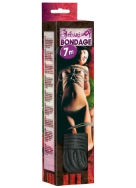 Чёрная веревка для связывания - 700 см. - Orion - купить с доставкой в Оренбурге