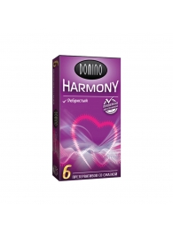 Презервативы с рёбрышками Domino Harmony - 6 шт. - Domino - купить с доставкой в Оренбурге