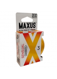 Презервативы анатомической формы Maxus Sensual - 3 шт. - Maxus - купить с доставкой в Оренбурге