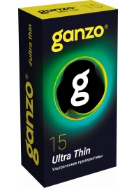 Прозрачные ультратонкие презервативы Ganzo Ultra thin - 15 шт. - Ganzo - купить с доставкой в Оренбурге