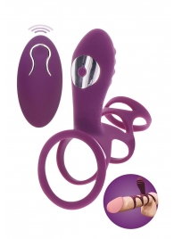 Фиолетовая эрекционная вибронасадка Halo Halo C-Ring Sleeve - Toy Joy - в Оренбурге купить с доставкой