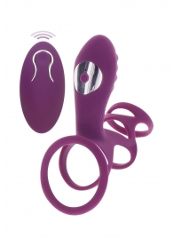 Фиолетовая эрекционная вибронасадка Halo Halo C-Ring Sleeve - Toy Joy - в Оренбурге купить с доставкой