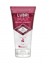 Интимный гель-смазка на водной основе Lubrimax Magic Cherry - 75 мл. - ИнтелБИО - купить с доставкой в Оренбурге