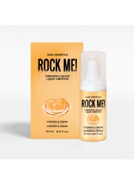 Жидкий вибратор Nuei Rock Me! с ароматом печенья и сливок - 20 мл. - Nuei cosmetics - купить с доставкой в Оренбурге