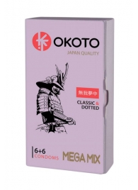 Презервативы OKOTO Mega Mix - 12 шт. - Sitabella - купить с доставкой в Оренбурге