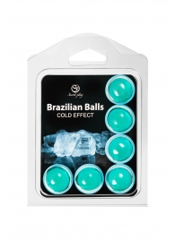 Набор из 6 шариков с массажным маслом Brazilian Balls с охлаждающим эффектом - Secret Play - купить с доставкой в Оренбурге