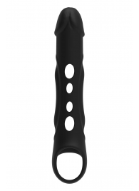 Черная насадка-удлинитель Vibrating Extender With Remote с вибрацией - Dream Toys - в Оренбурге купить с доставкой