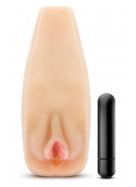 Мастурбатор-вагина с вибрацией Soft   Wet Natasha Realistic Beige Masturbator - Blush Novelties - в Оренбурге купить с доставкой
