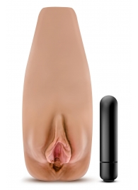 Маструбатор-вагина с вибрацией Soft   Wet Renata Realistic Tan Masturbator - Blush Novelties - в Оренбурге купить с доставкой