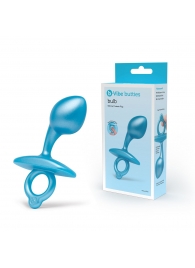 Голубая анальная пробка для массажа простаты Bulb Silicone Prostate Plug - 10,7 см. - b-Vibe - в Оренбурге купить с доставкой