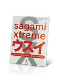 Ультратонкий презерватив Sagami Xtreme SUPERTHIN - 1 шт. - Sagami - купить с доставкой в Оренбурге