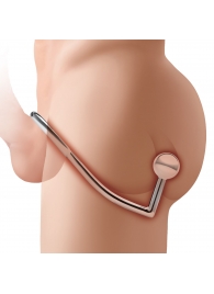Кольцо на пенис с анальным стимулятором Stainless Steel Anal Hook   Cock Ring - BlueLine - в Оренбурге купить с доставкой