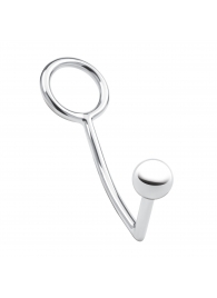 Кольцо на пенис с анальным стимулятором Stainless Steel Anal Hook   Cock Ring - BlueLine - в Оренбурге купить с доставкой
