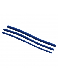 Набор из 3 синих силиконовых уретральных расширителей Invasion Silicone Urethral Sound Trainer Set - XR Brands - купить с доставкой в Оренбурге