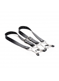 Ремни с зажимами для половых губ Spread Labia Spreader Straps with Clamps - XR Brands - купить с доставкой в Оренбурге