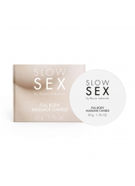 Массажная свеча для всего тела Slow Sex - 50 гр. - Bijoux Indiscrets - купить с доставкой в Оренбурге