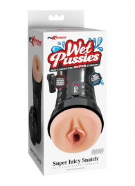 Мастурбатор-вагина в колбе Super Juicy Snatch - Pipedream - в Оренбурге купить с доставкой