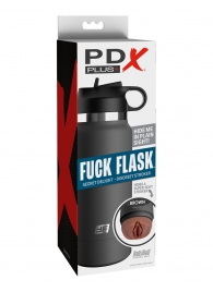Смуглый мастурбатор-вагина в корпусе-бутылке F*ck Flask - Pipedream - в Оренбурге купить с доставкой