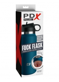 Смуглый мастурбатор-вагина в синей колбе F*ck Flask - Pipedream - в Оренбурге купить с доставкой