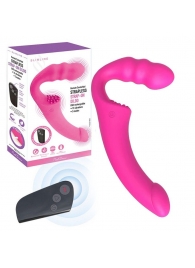 Розовый безремневой страпон Straples Strap-On Dildo - Erokay - купить с доставкой в Оренбурге