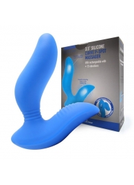 Синий вибромассажер простаты 3,5’’ Curve P-spot Massager - 12 см. - Erokay - в Оренбурге купить с доставкой