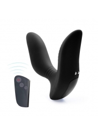 Черный вибромассажер простаты 3,5’’ Remote Control Curve P-spot Massager - 12 см. - Erokay - в Оренбурге купить с доставкой