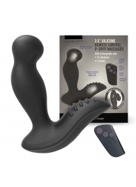 Черный вибромассажер простаты 3,5’’ Remote Control P-spot Massager - 12,5 см. - Erokay - в Оренбурге купить с доставкой