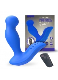 Синий вибромассажер простаты 3,5’’ Remote Control P-spot Massager - 12,5 см. - Erokay - в Оренбурге купить с доставкой