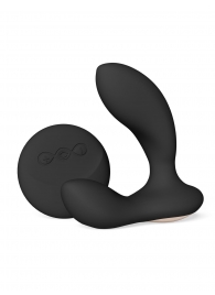 Черный вибромассажер простаты с пультом ДУ Hugo 2 Remote - Lelo - в Оренбурге купить с доставкой