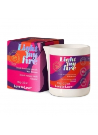 Массажная свеча Light My Fire Coconut с ароматом кокоса - 65 гр. - Love to Love - купить с доставкой в Оренбурге