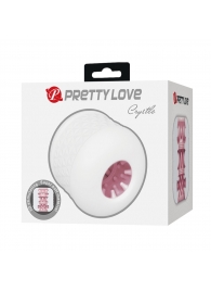 Белый сквозной мастурбатор Crystle - Baile - в Оренбурге купить с доставкой