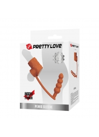 Телесная насадка на пенис и мошонку с анальным стимулятором Rilley - Baile - в Оренбурге купить с доставкой