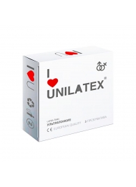 Ультратонкие презервативы Unilatex Ultra Thin - 3 шт. - Unilatex - купить с доставкой в Оренбурге