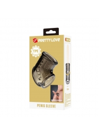 Дымчатая насадка на пенис и мошонку - Baile - в Оренбурге купить с доставкой