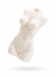 Белая интерьерная свеча в форме женского торса - 850 гр. - Pecado - купить с доставкой в Оренбурге