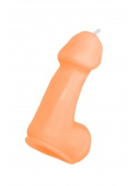 Оранжевая свеча в форме пениса - 47 гр. - Pecado - купить с доставкой в Оренбурге